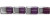 15x8 mm Silver & Purple Plated Beads