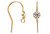1 Pair Bag of Gold Filled CZ Earwire