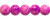 Spray Painted Glass Beads - Magenta