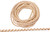 14-15 FT 4 mm Off White Round Braided Leather