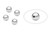 Sterling Silver Seamless Round Beads
