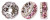 Rhinestone Pave Beads Light Pink 10mm