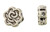 50 Pcs 6.7 mm Zinc Alloy Rose Flower Bead