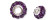 Pave Crystal Beads Large Hole Amethyst