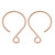 1 Pair Bag of 18x26 mm 14K Rose Gold Filled Balloon Ear Wires