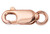 1 Pc Bag of 3x8 mm 14K Rose Gold Filled Lobster With Ring