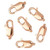 14K Rose Gold Filled Lobster Clasp No Ring - 4x10mm