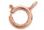 10 Pc Bag of 5.5 mm 14K Rose Gold Filled Open Spring Ring