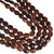 Oval Faceted Gemstone Beads 8x10mm 16 IN Strand-Red Tiger Eye