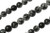 15 IN Strand of 8 mm Snowflake Obsidian Round Smooth Beads