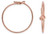 1 Pair Bag of 45 mm 14K Rose Gold Filled Hoops