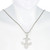 Stunning Sterling Silver Fleur De Lis Pendant with AAA Cubic Zirconia