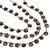 Faceted Pear Gemstone Beads 8x8mm 15 1/2 IN Strand-Smokey Quartz
