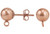 14K Rose Gold Filled Ball Earrings