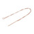 14K Rose G/F Box Chain Earring Threads - 1 Pair