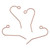 14K Rose Gold Filled French Ear Wires