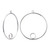 1 Pair Bag of 30 mm Sterling Silver Round Drops With 6 mm Bezel