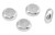 Sterling Silver Rondelle Stopper Beads - 2.7X7 mm