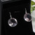 Sterling Silver Pink Amethyst Round Earrings Close-Up