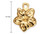 14K Gold Filled 7.3x10 mm Flower Charms