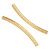 14K Gold Filled Quilted Curved Tube