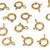 14k 8 mm Closed Spring Ring Clasps, Sold As 5 Piece Pack