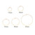 14k Gold Filled Flat Wire Hoops 20mm