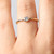 14K Gold Filled 4mm Cubic Zirconia Ring Size 5