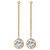 14k Gold Filled CZ Chain Drops