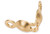 14K Gold Filled Clamshell W/2 Rings