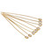 14K Gold Filled 3mm CZ Head Pins 24 Gauge 1.5 Inch 2 Pc - Clear