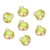14K Gold Filled CZ Drops DSCB 4mm 1 Pair-Lime