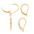14k Gold Filled Leverback w/Ring - 1 Pair