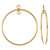 14k Gold Filled Round Drop W/Closed Ring 25mm 1 Pair