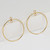 14k Gold Filled Round Drop W/Closed Ring 25mm 1 Pair