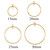 14k Gold Filled Round Drop W/Closed Ring 25mm 1 Pair