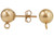 1 Pair 2 mm Gold Filled Ball Posts With Ring