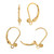 14k Gold Filled 3mm Ball Leverbacks - 1 Pair