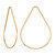 14K Gold Filled Wire Teardrop Charm