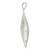 Sterling Silver Rounded Diamond Shape Pendant with cut-out design