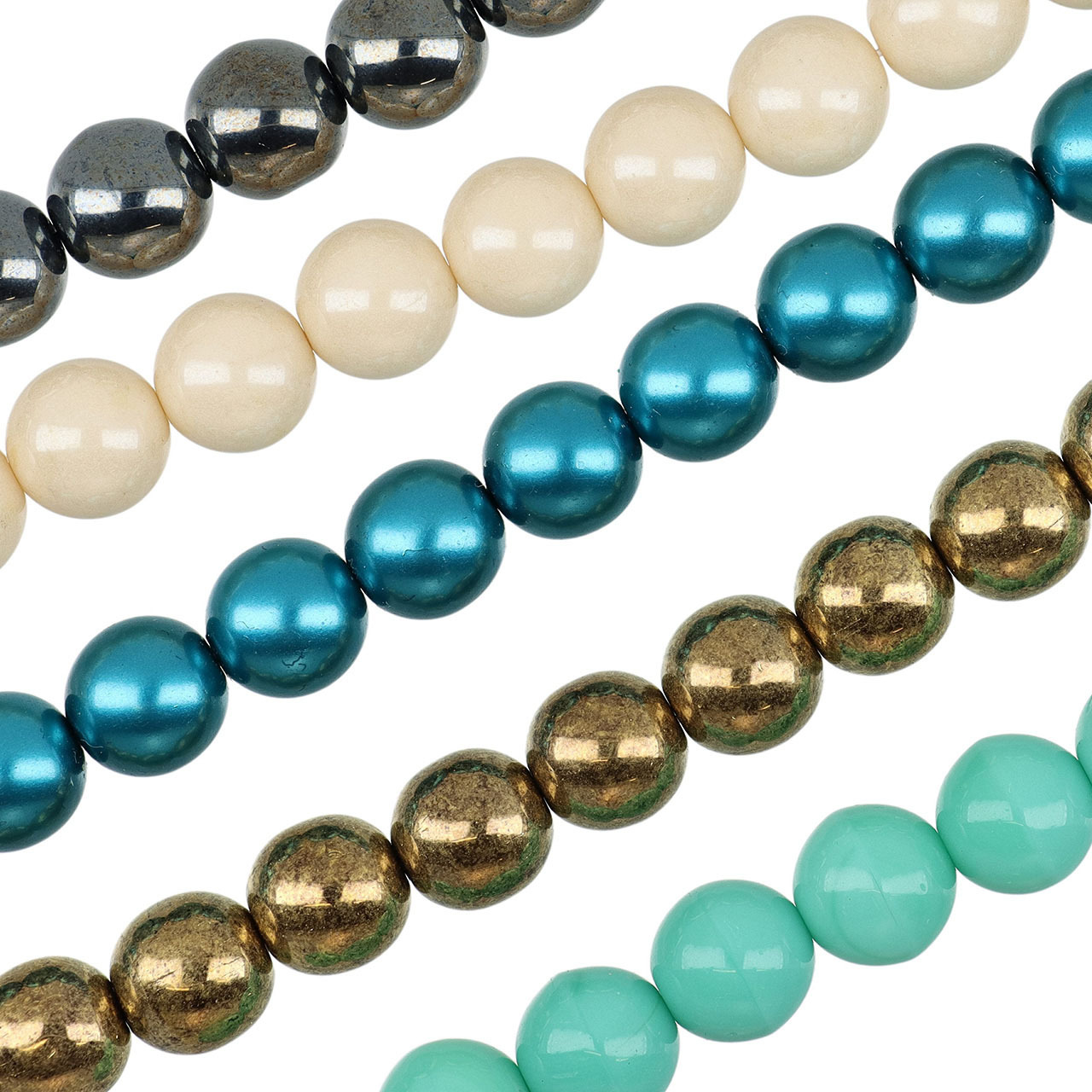 Czech Glass Beads-8MM Druk Beads