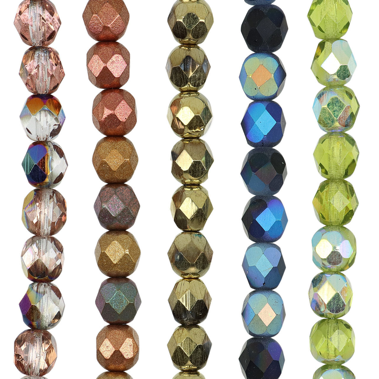 Fire Polished Czech Glass Beads