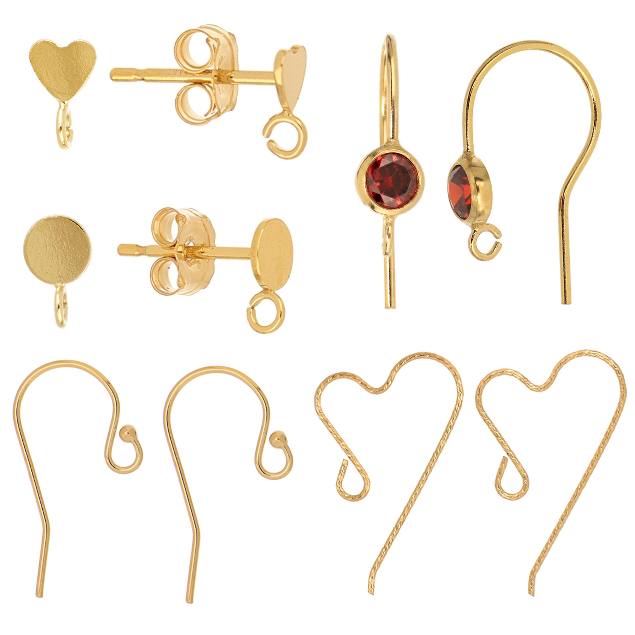 14K Gold Filled Earrings Findings