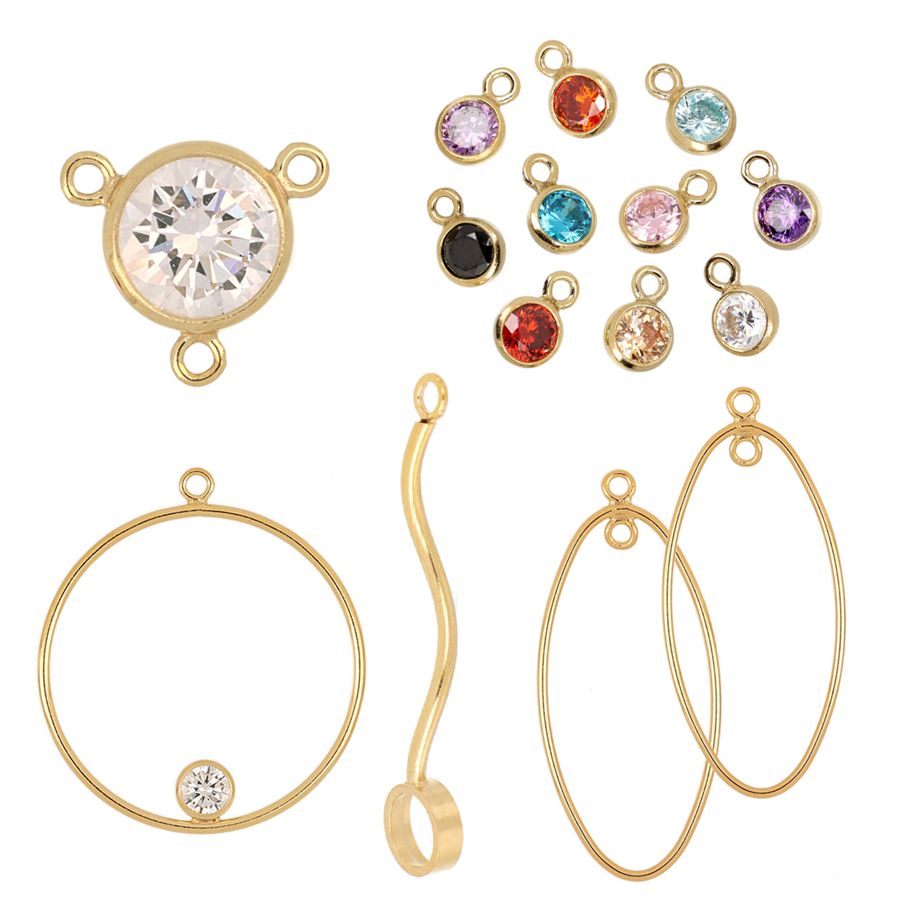 14k Gold Filled Drops & Connectors