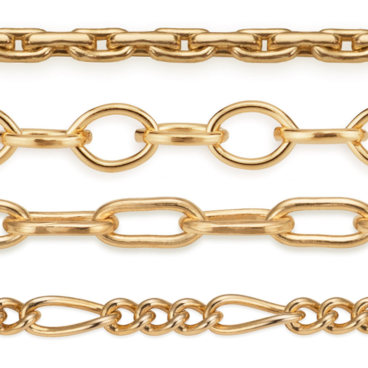 Gold Filled Chain Bulk By Foot