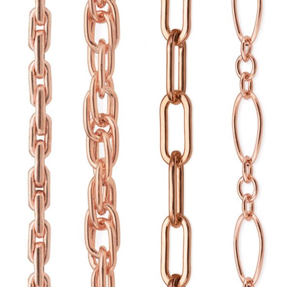 Rose Gold Filled Chain By Foot