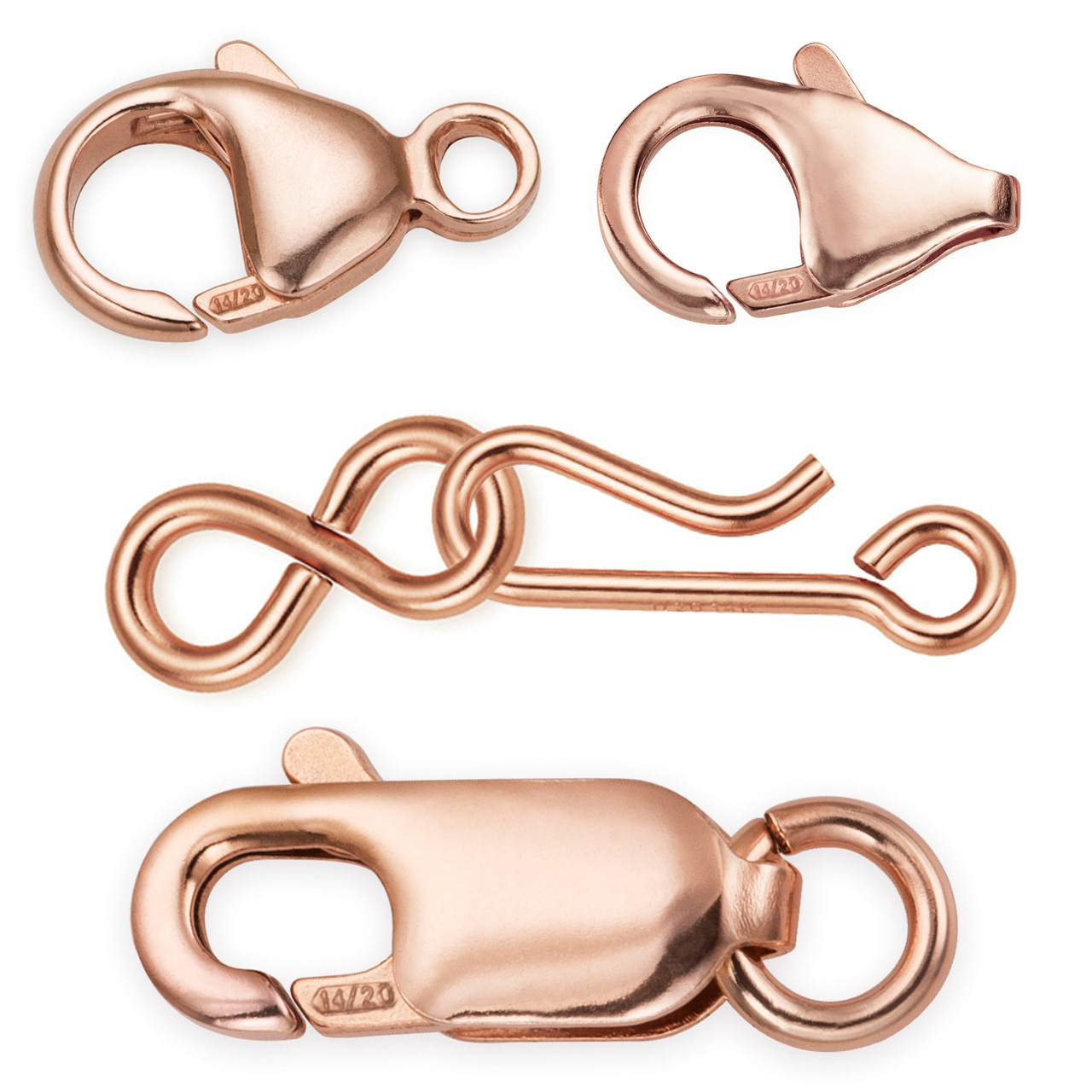 Rose Gold Filled Clasps