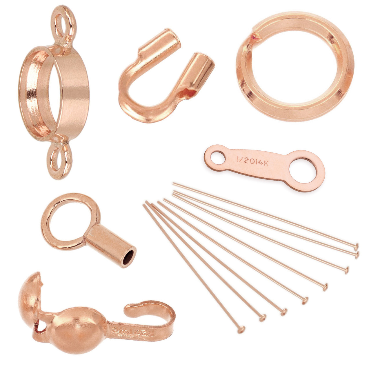 Rose Gold Filled Findings