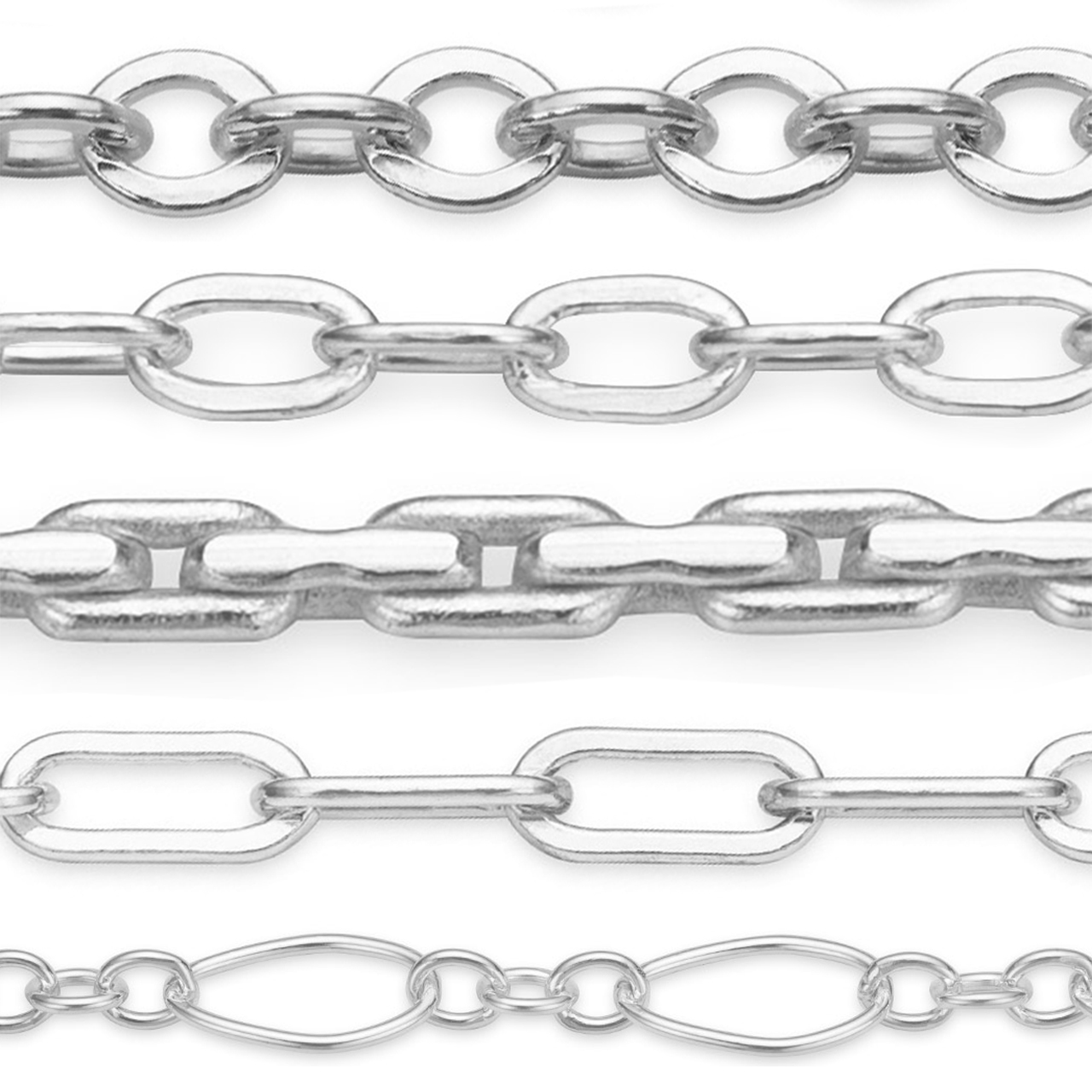 Sterling Silver Bulk Chain By Foot