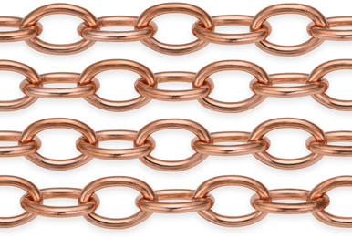 5 mm Unsoldered Links Solid Copper Chain